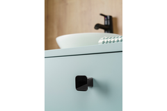 Knop PRISM L32 zamak mat zwart