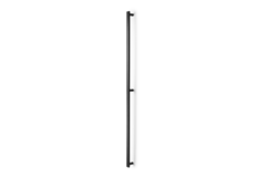 Deurgreep enkel MOON BIG BA528-1056 L1096 aluminium geborsteld zwart
