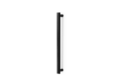 Deurgreep enkel MOON BIG BA384 L424 aluminium geborsteld zwart