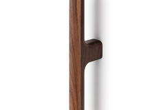 Deurgreep enkel LUV WOOD BIG BA992-496 L1026.5 hout walnoot