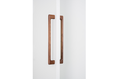 Deurgreep dubbel LUV WOOD BIG BA384 L418.5 hout walnoot