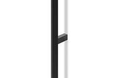 Greep BROOKLYN BA528-1056 L1066 aluminium geborsteld zwart