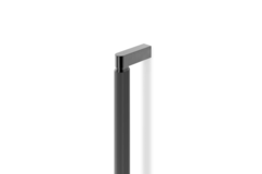Greep BROOKLYN BA528-1056 L1066 aluminium titanium zwart