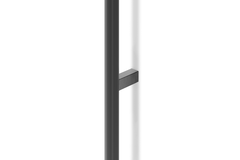 Greep BROOKLYN BA528-1056 L1066 aluminium titanium zwart