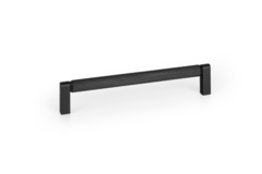 Greep BROOKLYN BA160 L170 aluminium geborsteld zwart