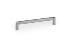 Greep BROOKLYN BA160 L170 aluminium titanium zwart