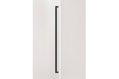 Deurgreep enkel BROOKLYN BIG BA1056 L1074 aluminium geborsteld zwart