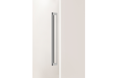 Deurgreep enkel BROOKLYN BIG BA448 L466 aluminium gepolijst nikkel