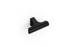 T-knop HINOKI L60 aluminium geborsteld zwart