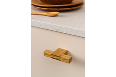 T-knop HAKO L76 hout walnoot