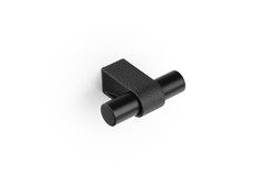 T-knop CASEY L60 aluminium zwart textuur / mat zwart