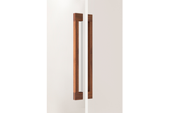 Deurgreep dubbel HAKO BIG BA480 L525 hout walnoot