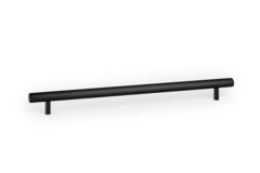 Greep BOTO BA320 L386 aluminium geborsteld zwart
