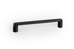 Greep FASE BA160 L177 aluminium geborsteld zwart