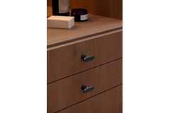 Knop FASE L52 aluminium geborsteld messing cava