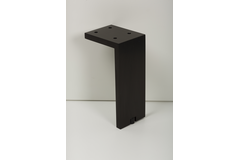 Meubelpootje fonda 80x150mm alu geborsteld zwart