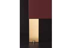 Meubelpootje fonda 80x150mm alu geborsteld goud