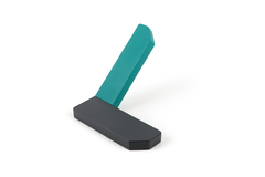 Jashaak CORNER BA30 L81.2 zamak antraciet / turqouise