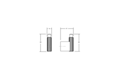 Jashaak ARPA L41 aluminium geborsteld zwart