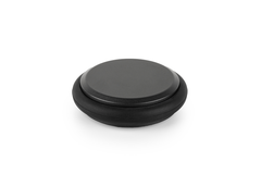 Deurstopper LOW Ø68 aluminium zwart