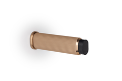 Deurstopper BROOKLYN Ø50 aluminium geborsteld messing cava