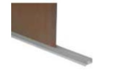 U-prof.vr plinten 16/18mm (4m) zwart