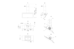 Novy Vision 120 cm wit glas wanddampkap