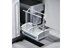 Hailo carry uitschuifbaar 395x245x459mm2 uitneemba 2 uitneembare manden