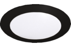 Hera set 1 x FR-68 led 4W 24V 3000K zwart+ transfo led 15