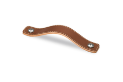 Greep Nica, boorafstand 64, L 94 mm, B 25 mm, H 3 mm, lichtbruin leer