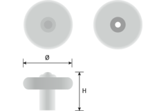 Top 2421 diam.37mm brons antiek