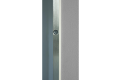 Eindprofiel rvs glans met pvc profiel10x10xl3000mm