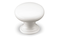 Knop Cirpi, H 27 mm, ø 30 mm, Wit