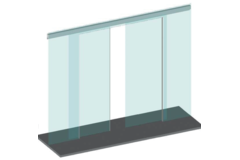 Zelfklevende dichting met inkortbare afdeklip, voor 8/13.5 mm glas, B21 +20 L3000, transparant