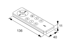 Led Emotion Stutgart afstandsbediening zwart