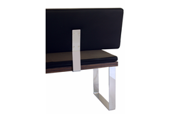 U-poot rugleuning voor bank 60x8x325mm chroom
