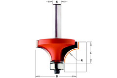 Holle radiusfrees zonder opstaande kant l=52.5 s=8 r=1 d=14.7 i=10