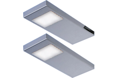 Tadeo led-Set 2 x 3.5w 12V 3500k RVS + schakelaar