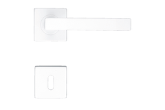 Deurkruk Pro kubic shape 16mm wit structuur r+e