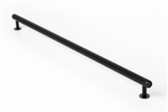Greep RILLE BA480 L510 aluminium geborsteld zwart