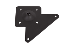 Tafelpoot Q80 zwart mat 80x80mm h71 regelbaar
