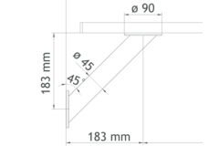 Barsteun Brindisi d.45mm rvs