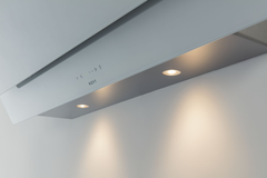 Novy Vision 120 cm wit glas wanddampkap