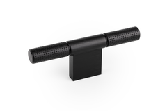 Greep POINT L110 aluminium geborsteld zwart