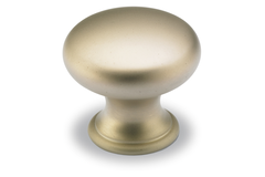 Knop Cirpi, H 27 mm, ø 30 mm, Mat vernikkeld
