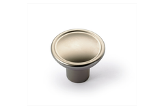 Knop Galleno, H 27 mm, ø 35 mm, Mat vernikkeld
