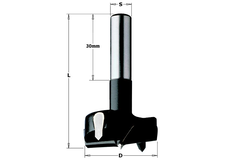 Cylinderkopboor cyl. schacht d=15 l=57 s=ø8 q=hw