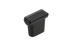 Knop riva-rama l26 b11 h23 zwart