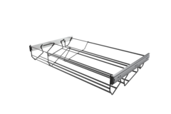 Schoenrek 60/100cm antraciet d.48cm uittrek