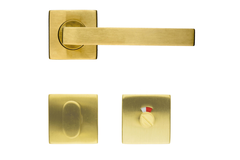 Deurkruk Pro kubic shape 16mm mat koper r+wc